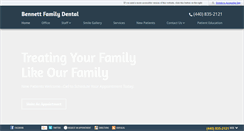 Desktop Screenshot of bennettfamilydental.com